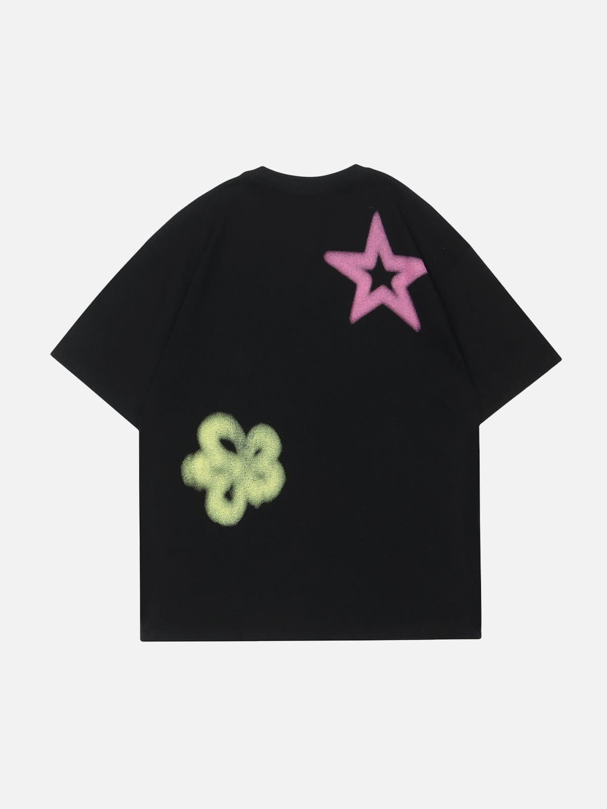 Graffiti Flowers Print Tee