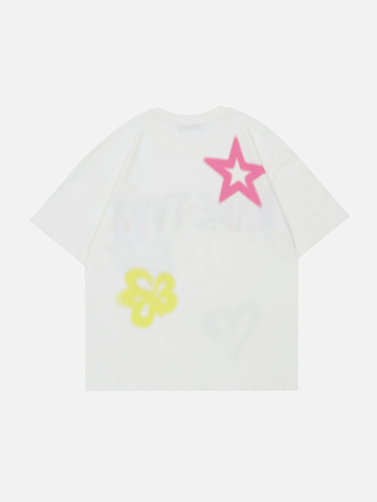 Graffiti Flowers Print Tee