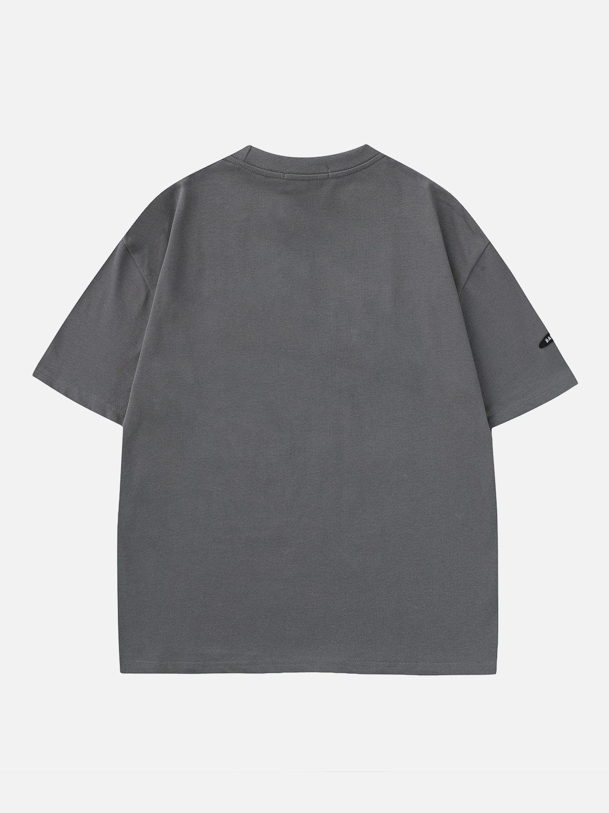 T-Shirt mit Graffiti-Print 