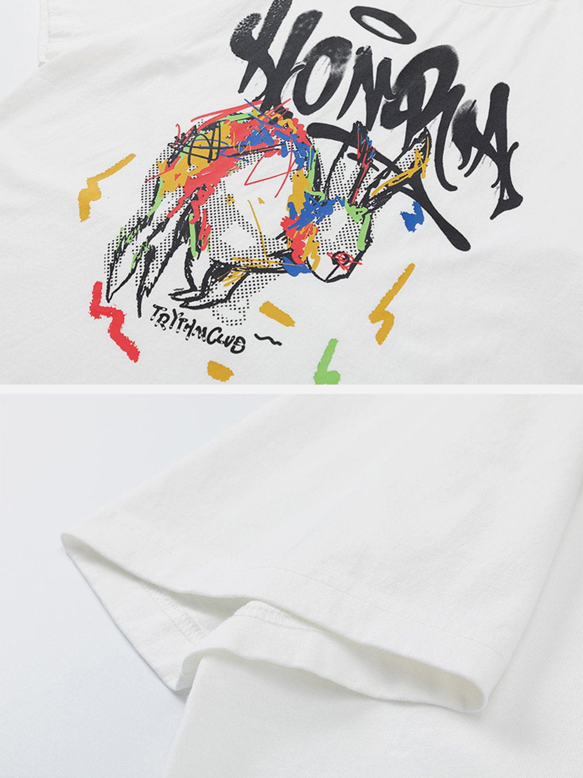 T-Shirt mit Graffiti-Print 