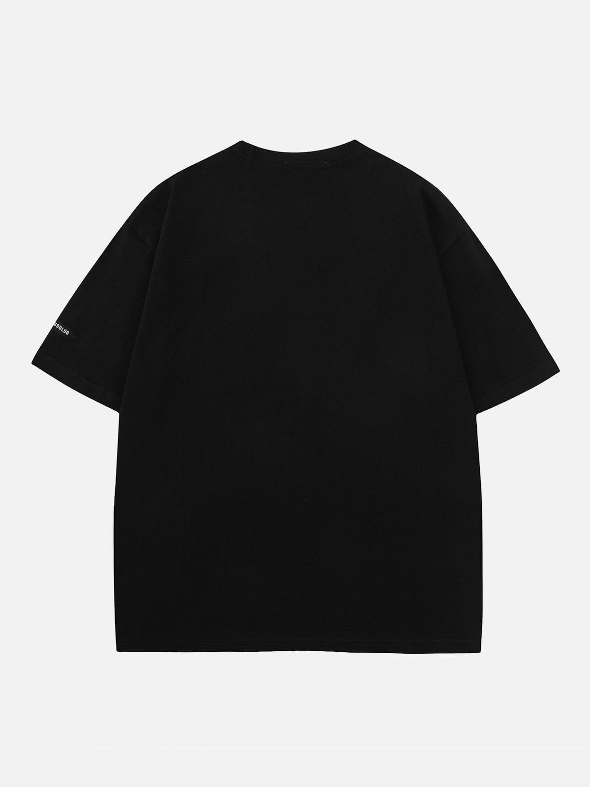 T-Shirt mit Graffiti-Print 