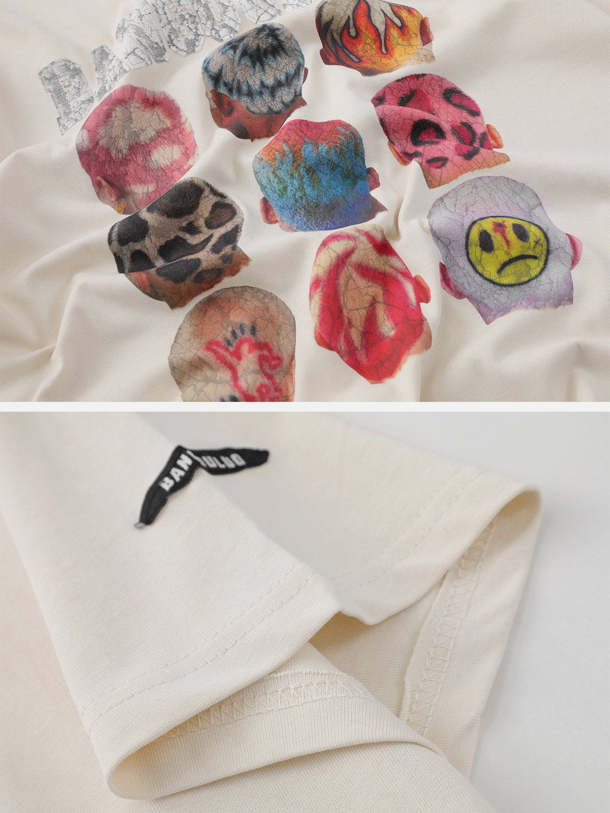 T-Shirt mit Graffiti-Print 
