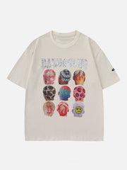 T-Shirt mit Graffiti-Print 