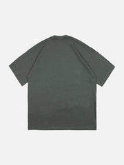 T-Shirt mit Graffiti-Silhouette-Print 