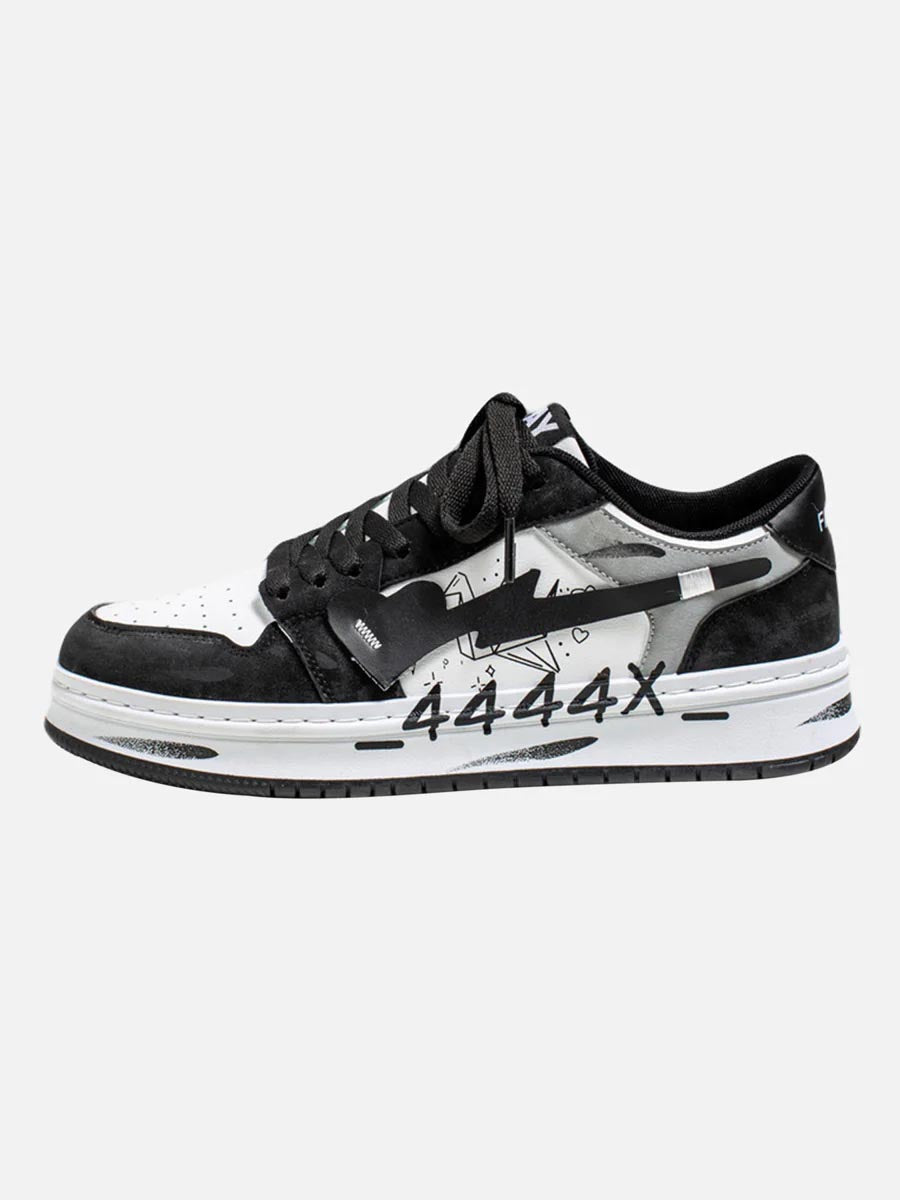 Graffiti Skate Sneakers - 1622 