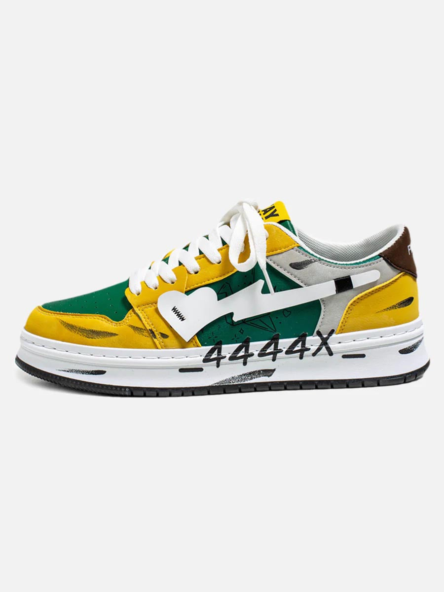 Graffiti Skate Sneakers - 1622 