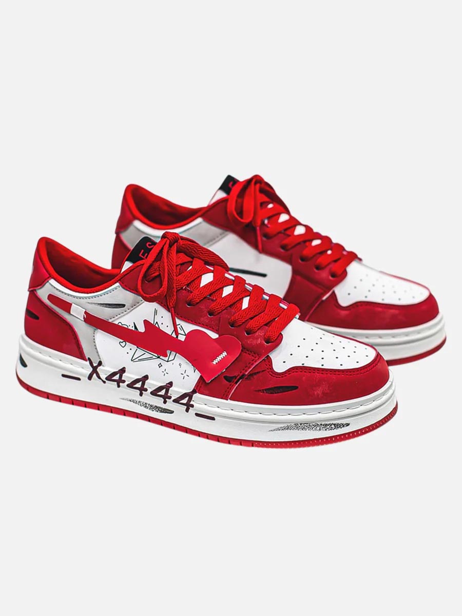 Graffiti Skate Sneakers - 1622 