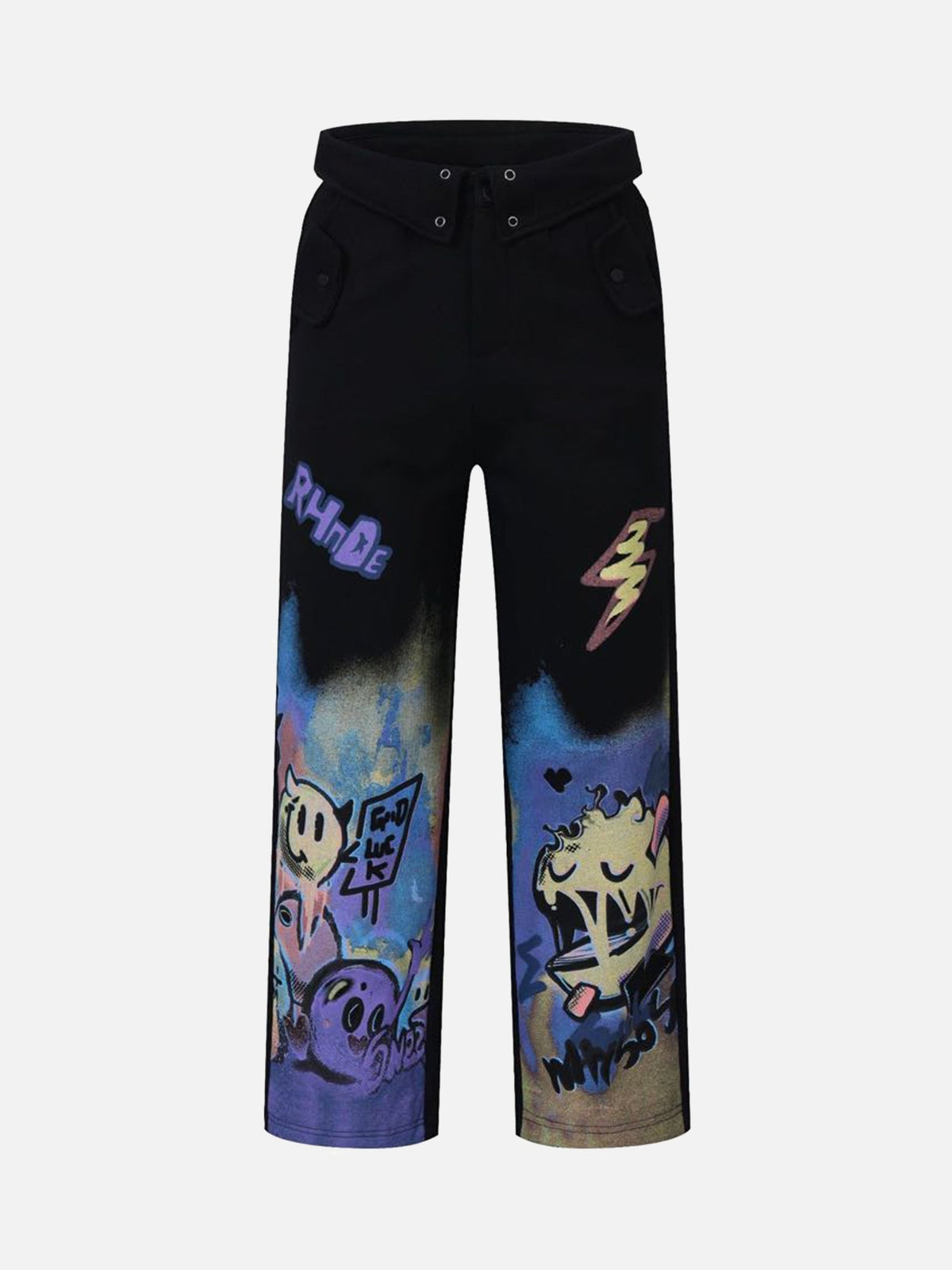 Graffiti Wide Leg Straight Leg Slacks - 1981