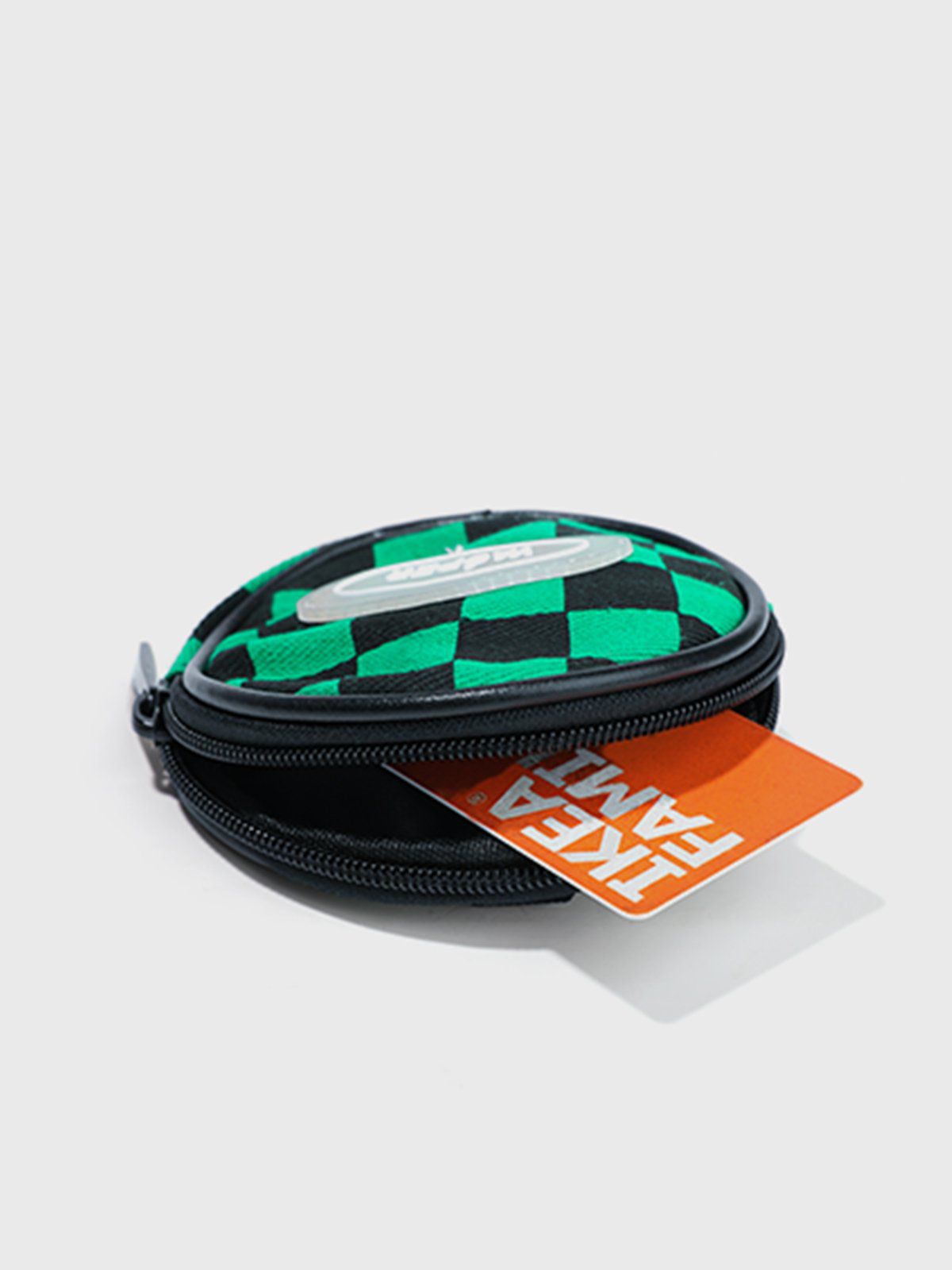 Grid Pattern Headphone Bag