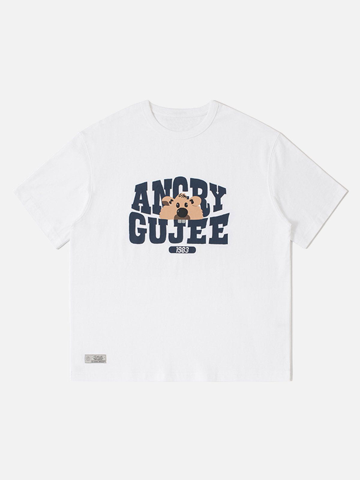 T-Shirt mit Murmeltier-Print 