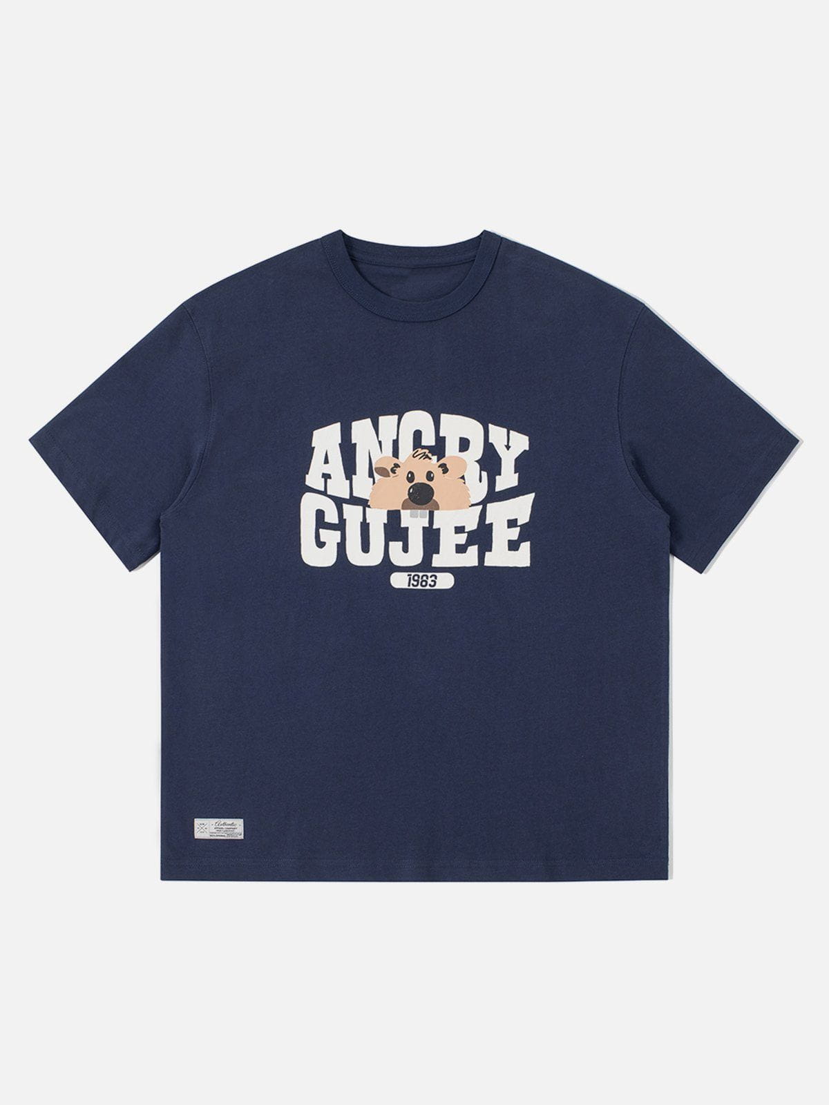 T-Shirt mit Murmeltier-Print 