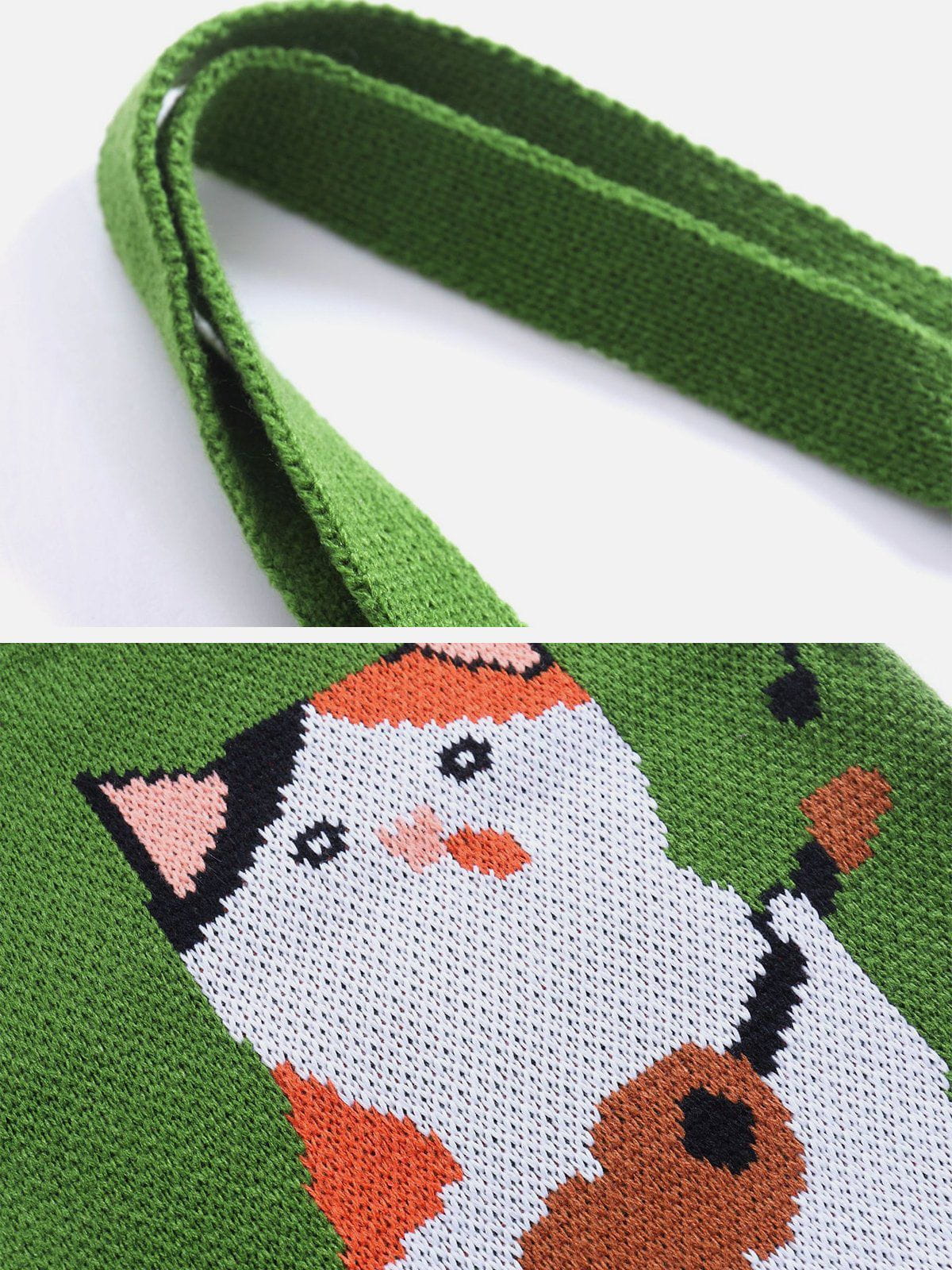 "Guitar Cat" Graphic Knitting Bag