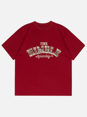 HIMBLE Letter Patchwork Tee