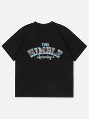 HIMBLE Letter Patchwork Tee
