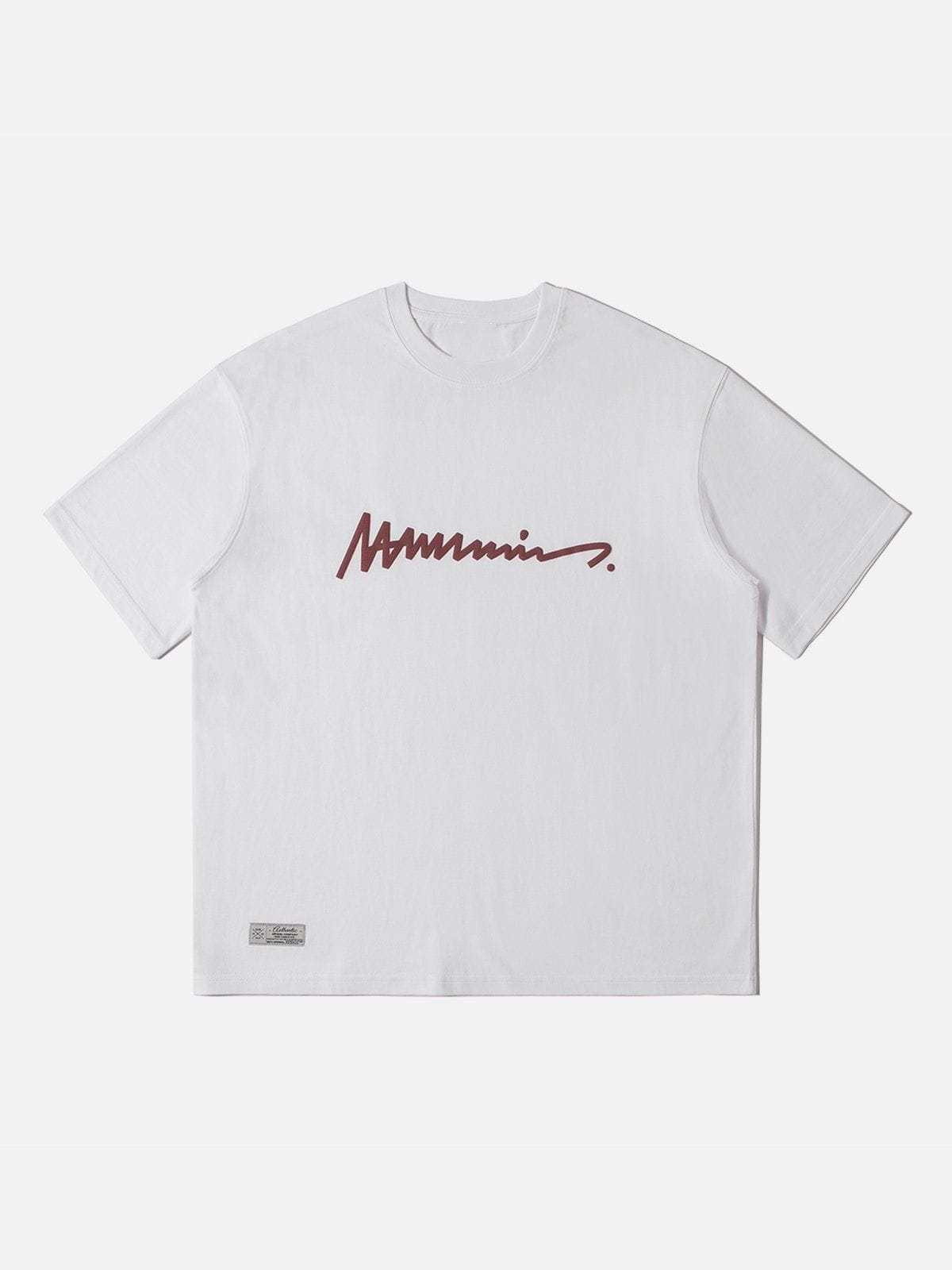 Hand Drawn Graffiti Font Tee
