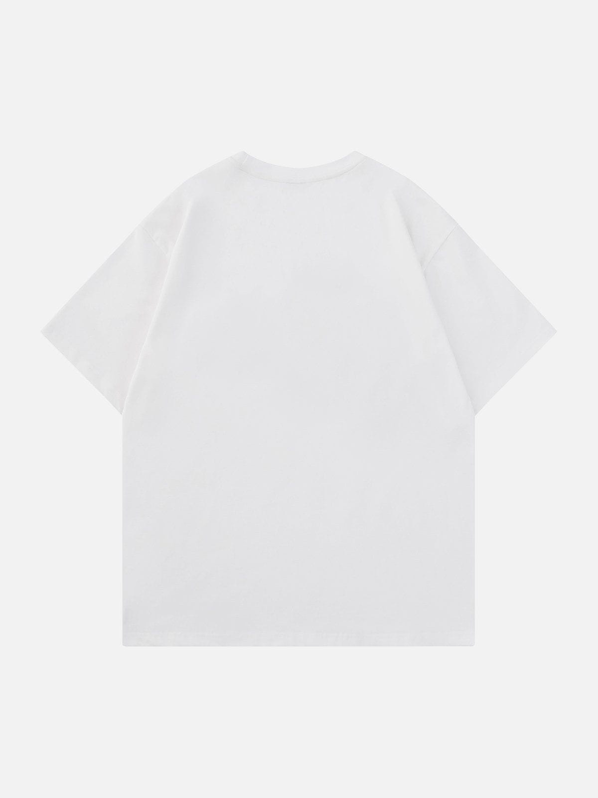 Hand Painted Cat Print Tee