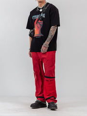 Head Print Hip Hop T-shirt - 1564