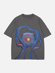 Heart Abstraction Print Tee