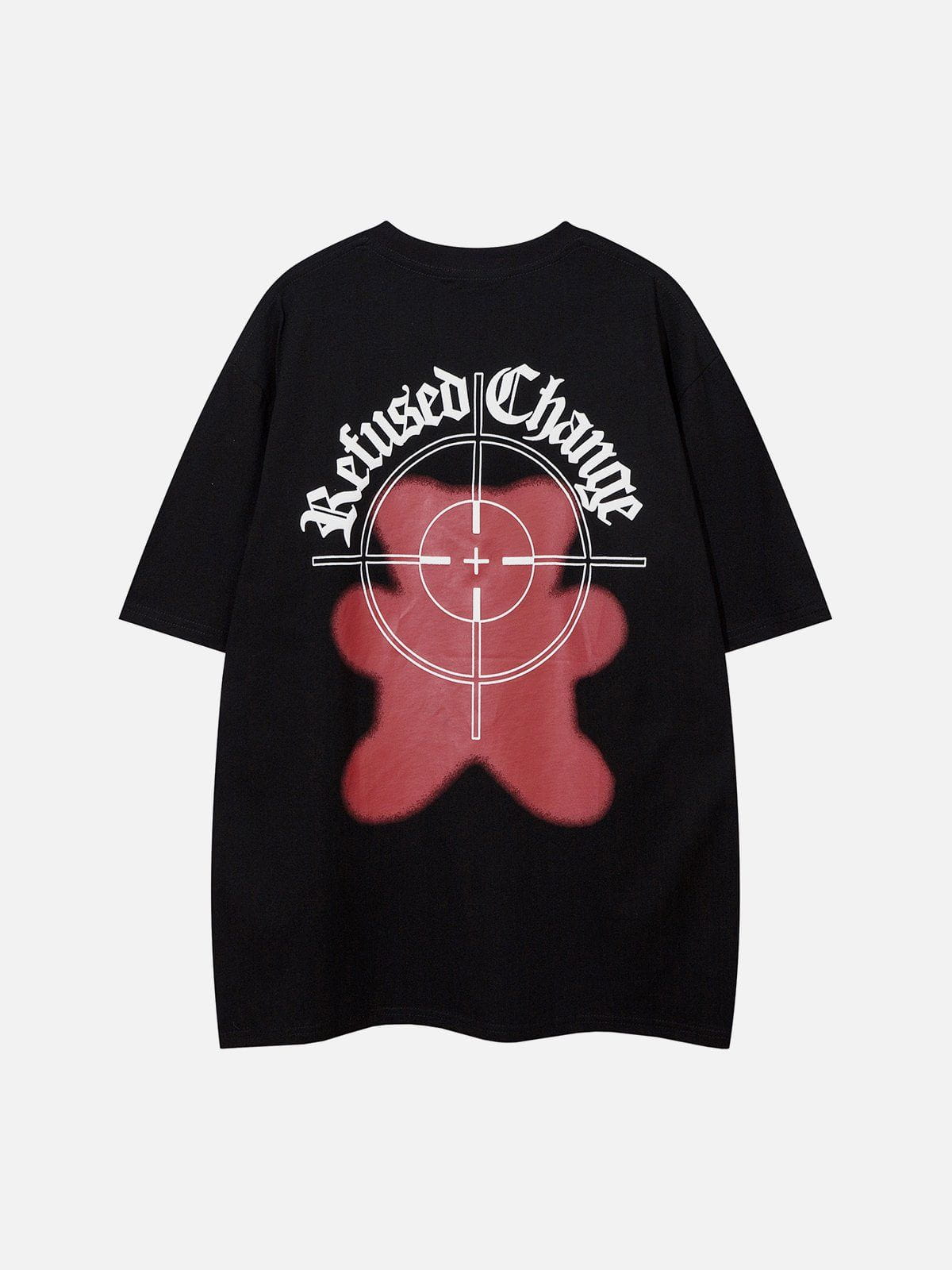 Heart Bear Graffiti Print Tee