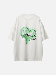 Heart Print Tee