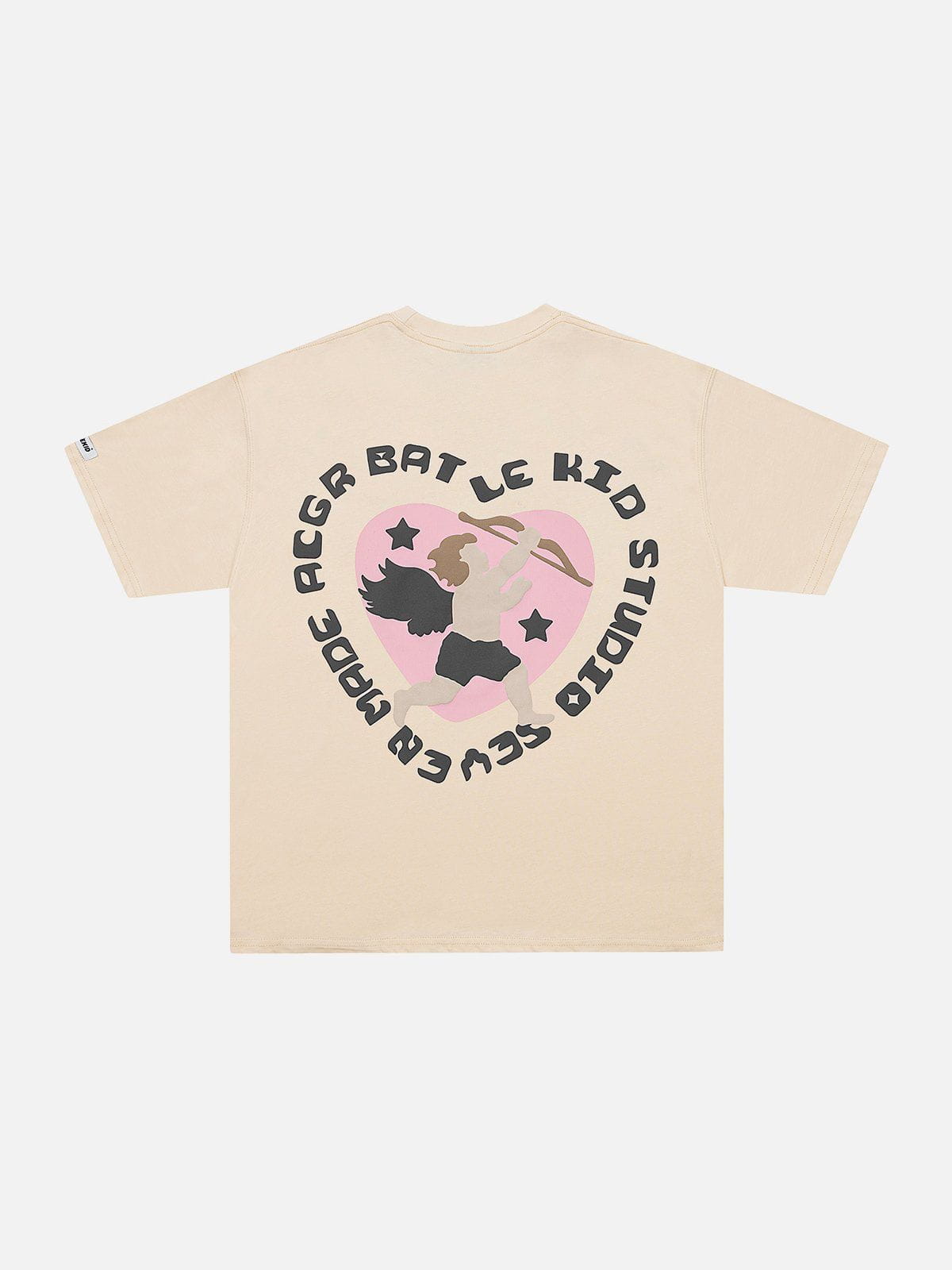 Heart-shaped Cupid Print Tee