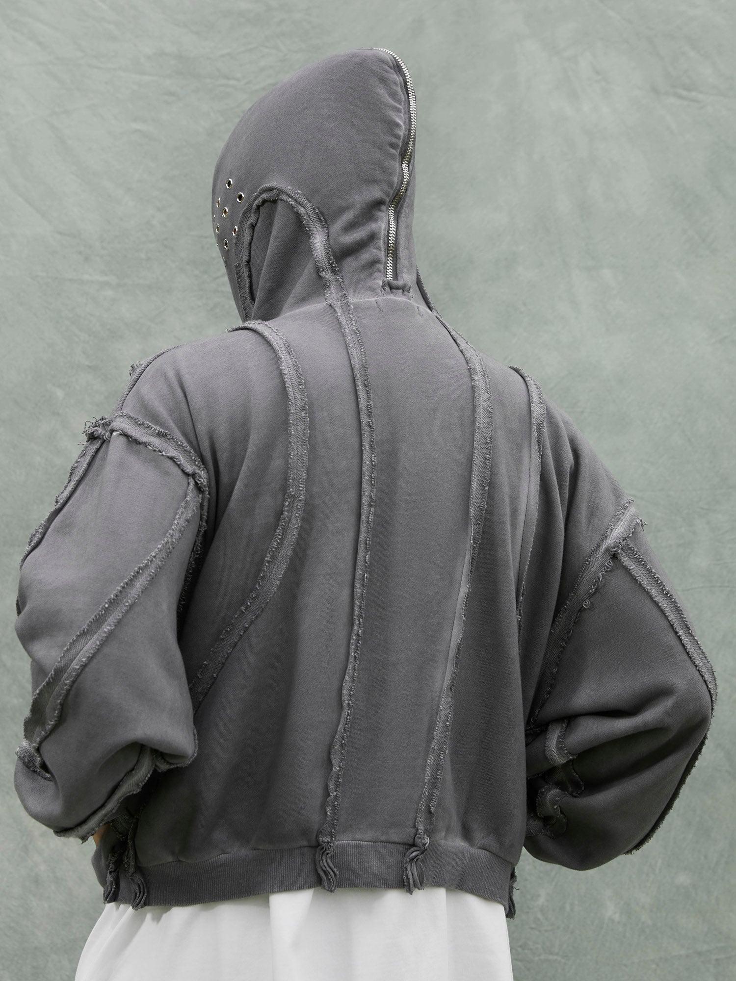 Heavyweight Batik Washed Distressed Hoodie