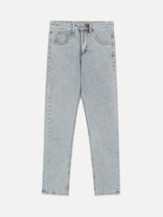 High Street Letter Embroidered Slim-Fit Skinny Jeans
