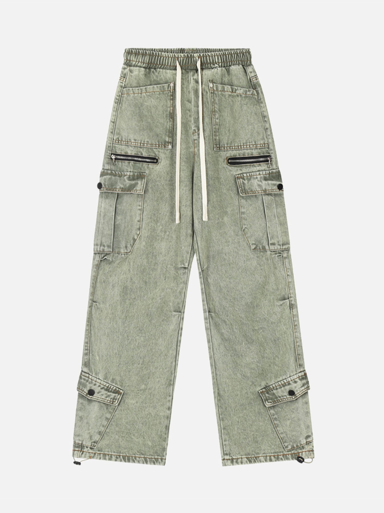 High Street Loose Elastic Waist Drawstring Trousers