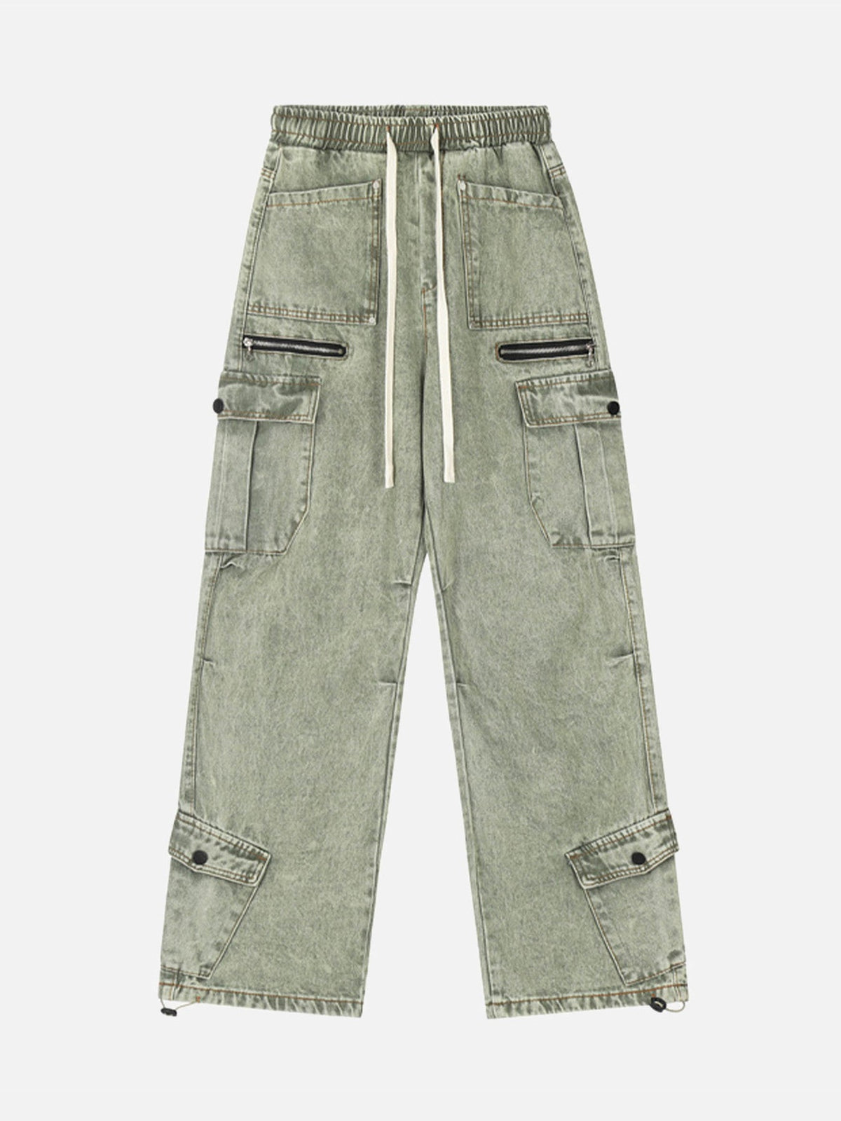 High Street Loose Elastic Waist Drawstring Trousers