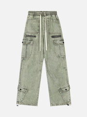 High Street Loose Elastic Waist Drawstring Trousers