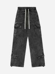 High Street Loose Elastic Waist Drawstring Trousers