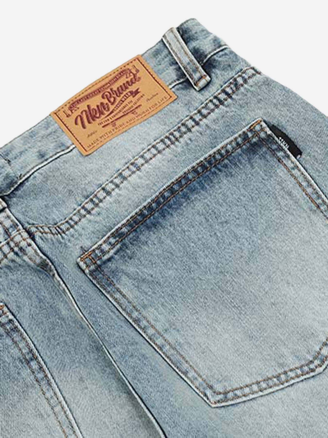 High Street Ripped Micro Flare Jeans
