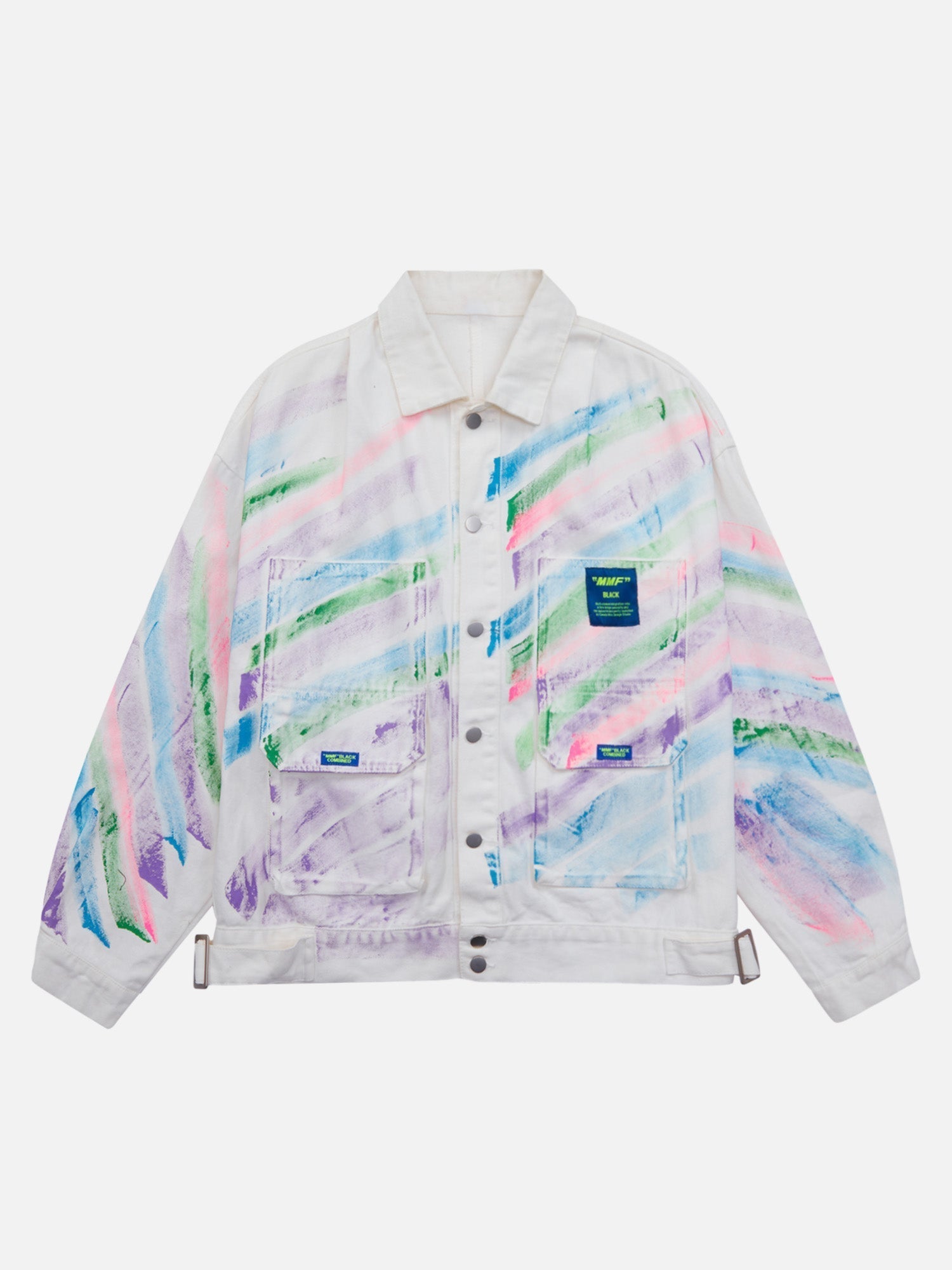 Hip-hop Hand-painted Graffiti Denim Jacket