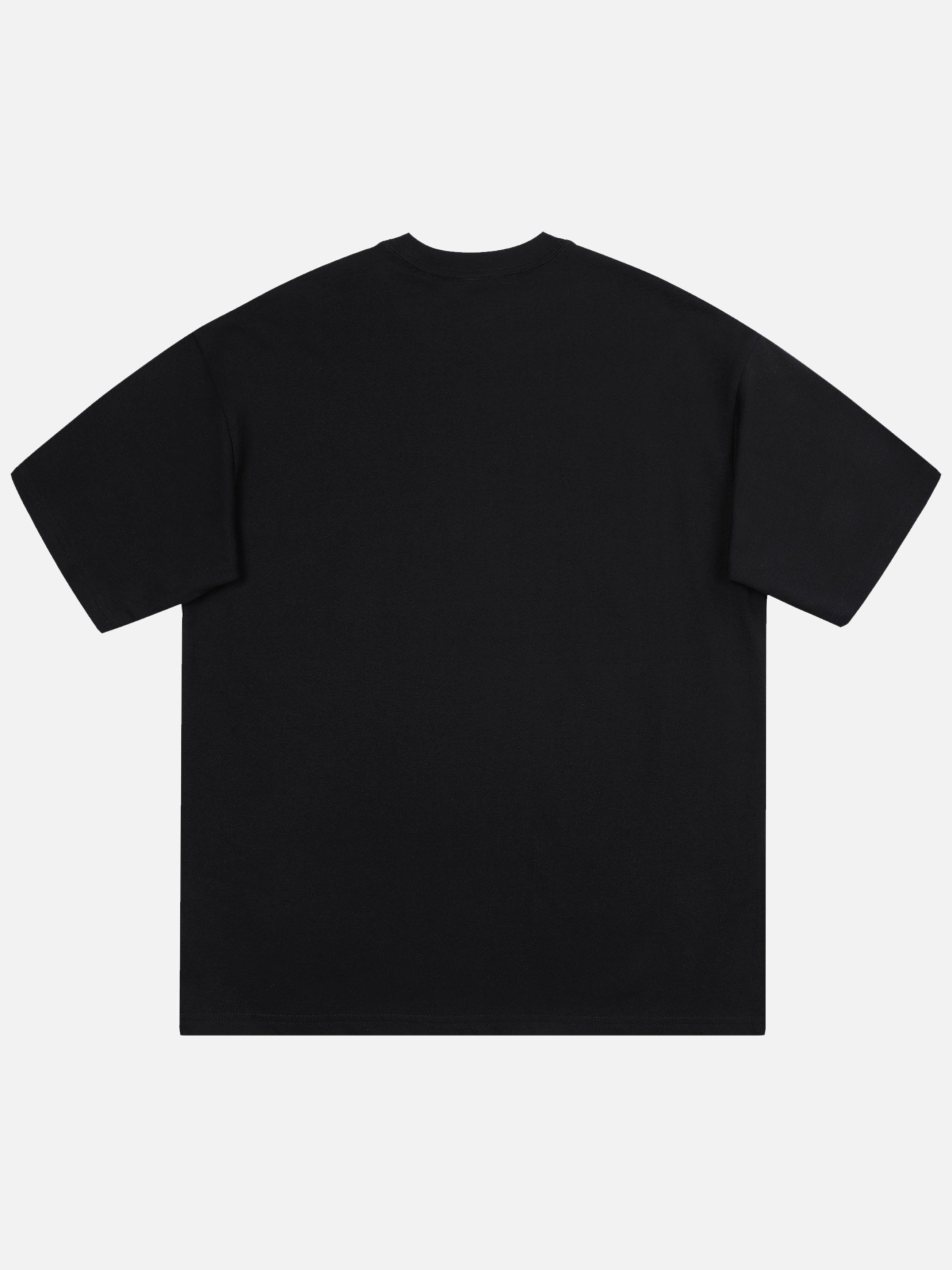 Hip-hop High Street Creative Portrait Print T-shirt