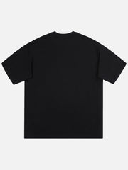 Hip-hop High Street Creative Portrait Print T-shirt