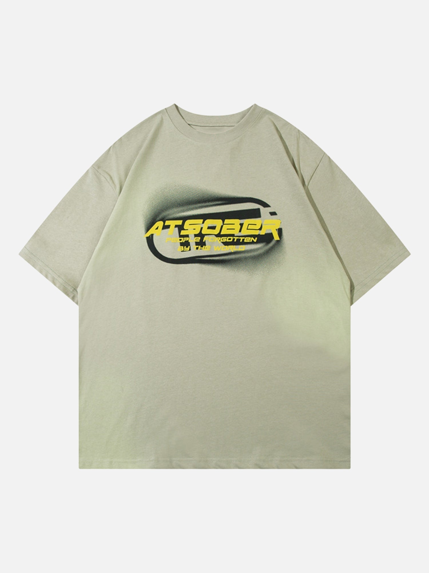 Hip-hop Retro Graffiti Spray Letters T-shirt