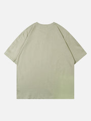 Hip-hop Retro Graffiti Spray Letters T-shirt