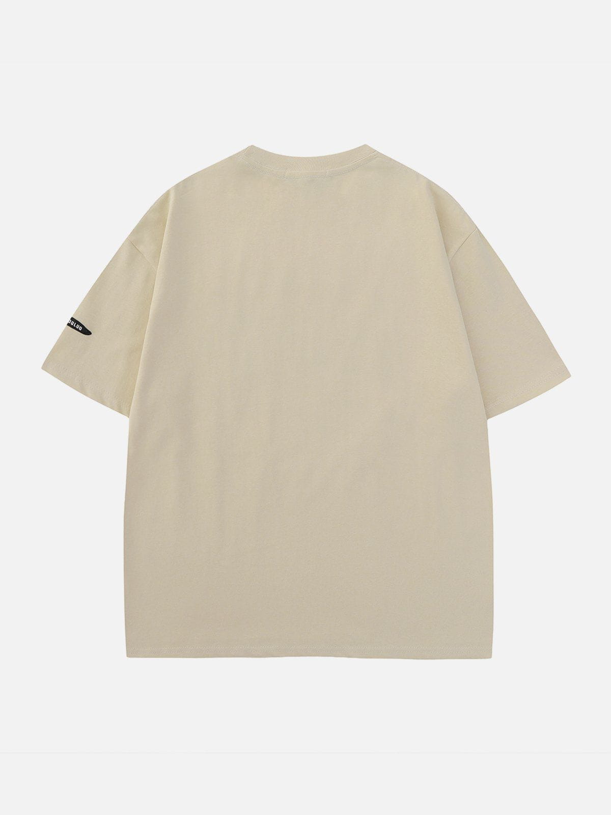 Irregular Letter Print Tee