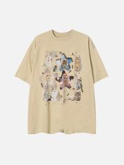 Irregular Pet Print Tee