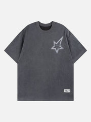 Irregular Stars Print Tee