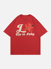 Knife Star Letter Print Tee
