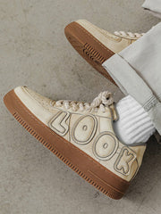 "LOOK" Letters Casual Shoes