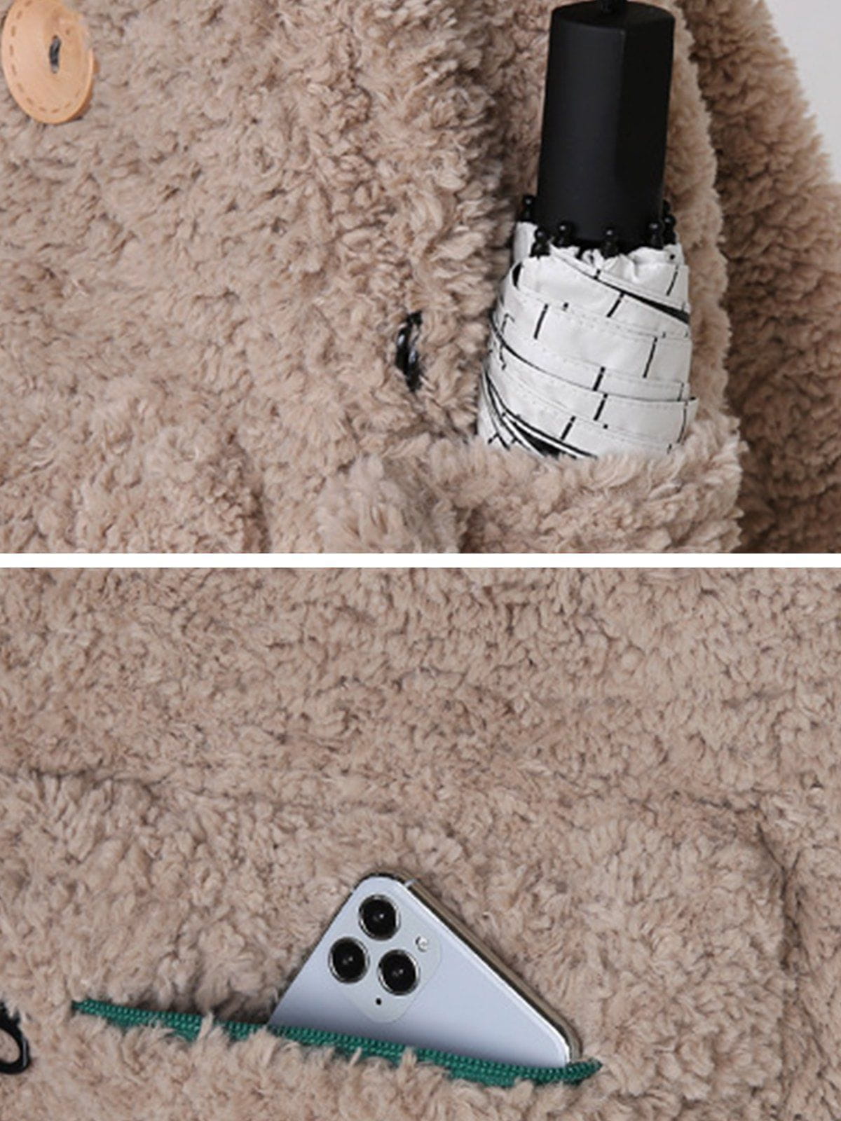 Lamb Plush Raccoon Bag