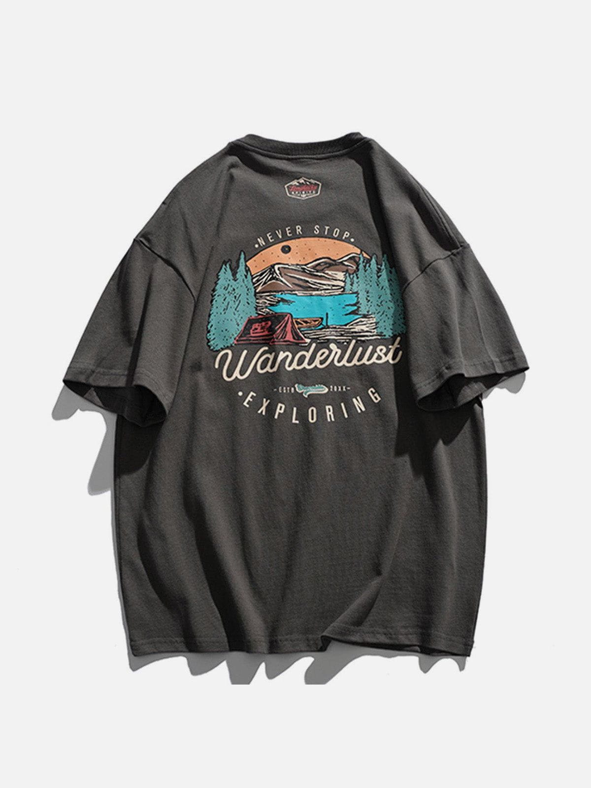 Landscape Pattern Graphic Tee