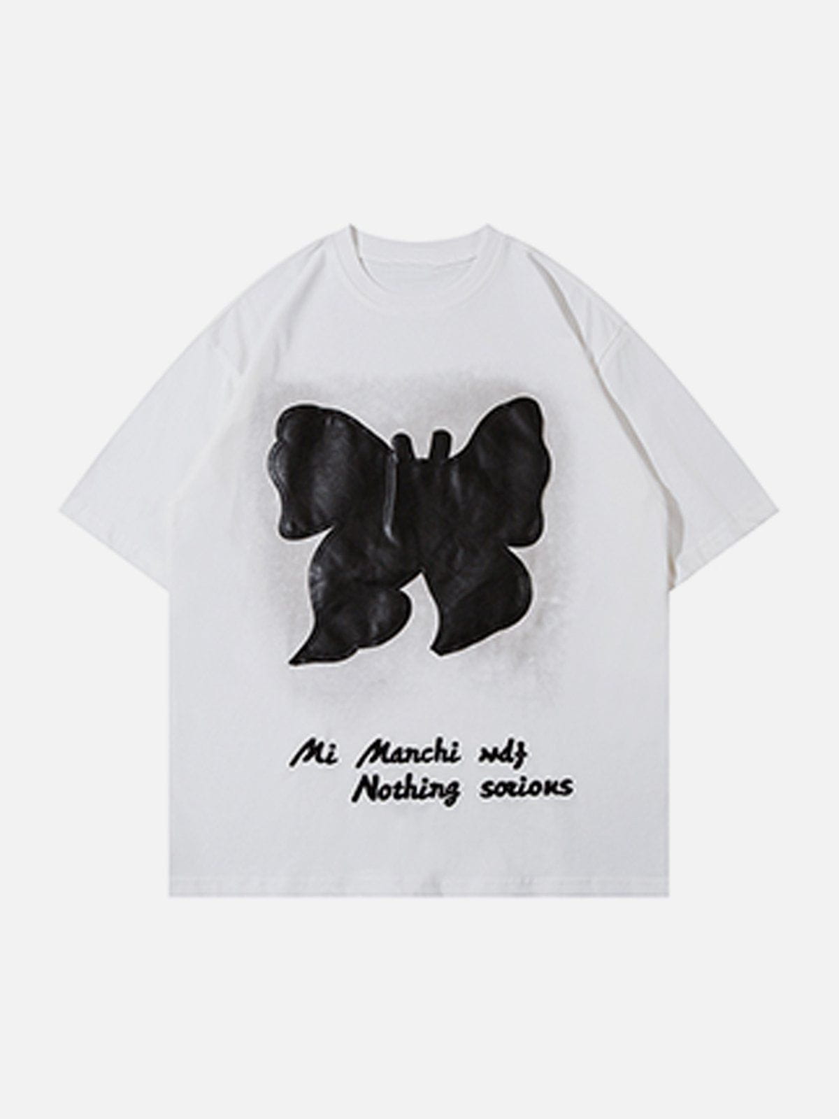 Leather Butterfly Tee