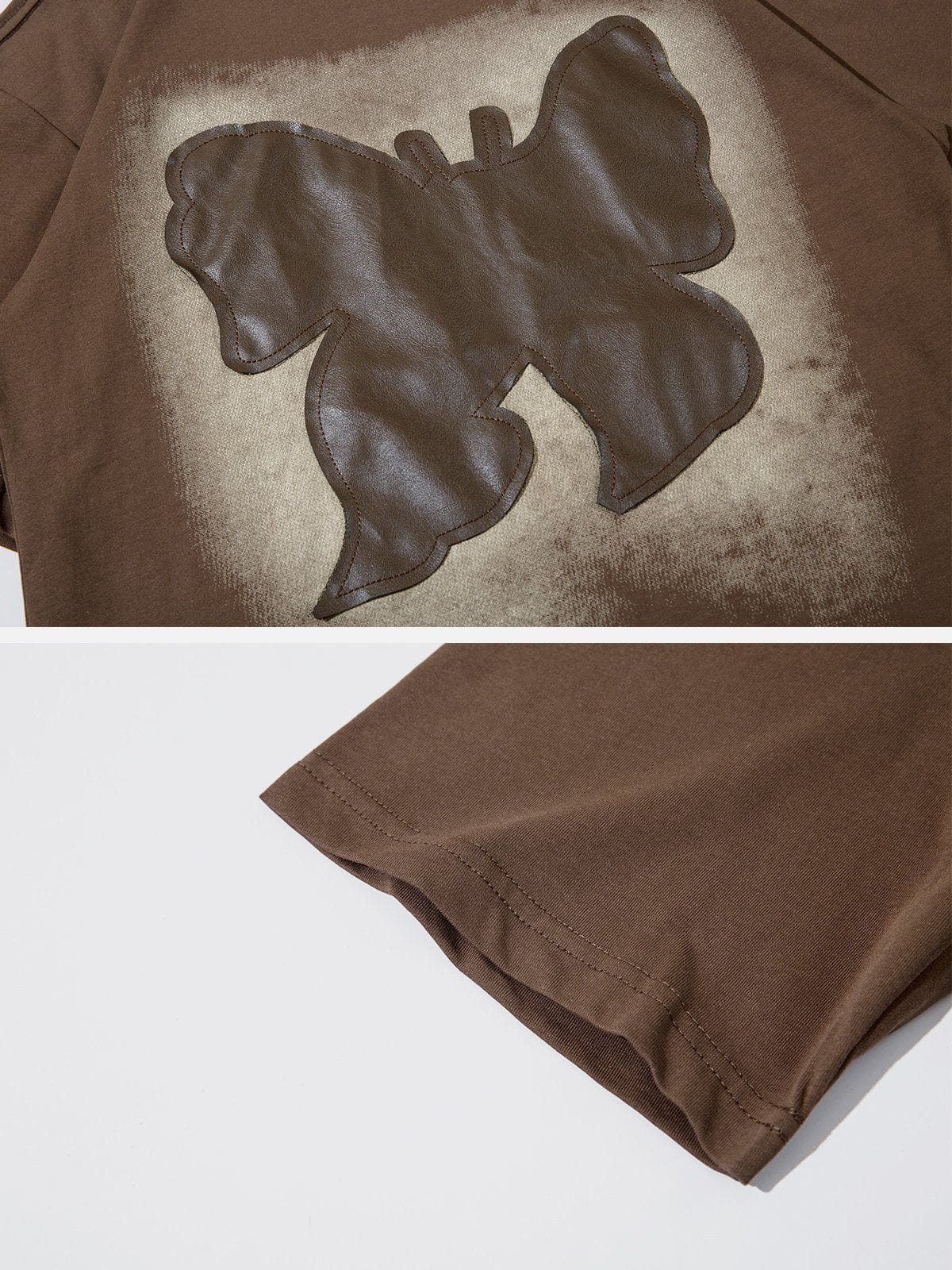 Leather Butterfly Tee