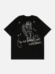 Letter Angel Print Tee