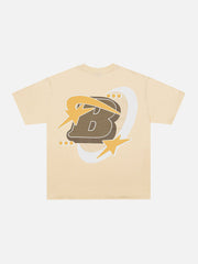 Letter B Star Print Tee