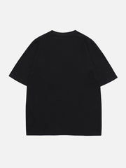 Letter Embroidery Heart Element Tee