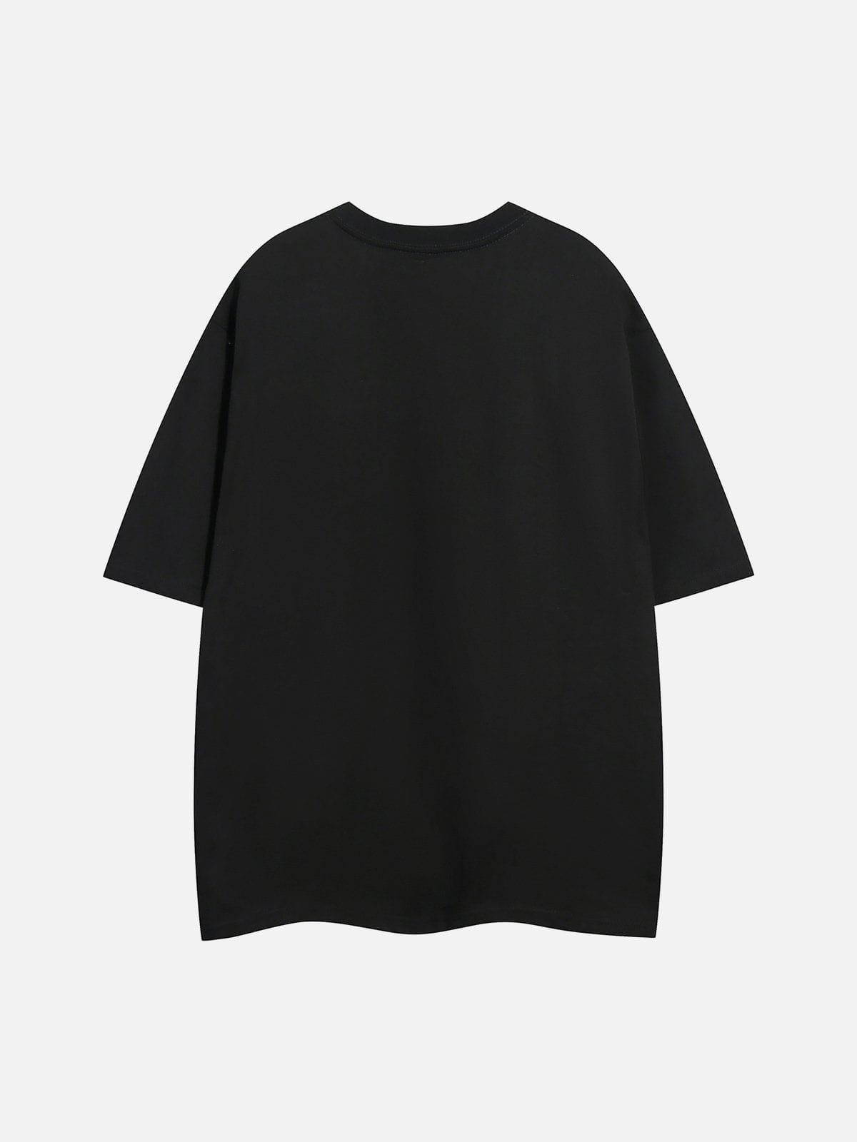 Letter Embroidery Print Tee